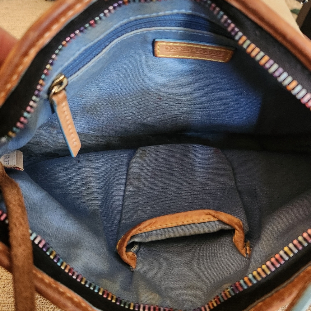 VINTAGE Dooney & Bourke Rainbow Monogram Shoulder Bag  - Picture 5 of 5